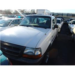 2000 WHITE FORD RANGER EXTENDED CAB