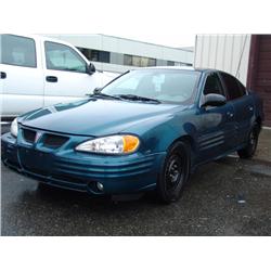 2002 BLUE PONTIAC GRAND-AM 4DR SEDAN
