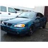 Image 1 : 2002 BLUE PONTIAC GRAND-AM 4DR SEDAN