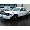 Image 1 : 2009 WHITE FORD CROWN VICTORIA POLICE SERIES 4DR