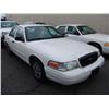 Image 1 : 2005 WHITE FORD CROWN VICTORIA 4DR POLICE SERIES
