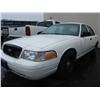 Image 1 : 2007 WHITE FORD CROWN VICTORIA POLICE SERIES 4DR