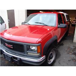 1997 RED GMC SIERRA 3500 SL CREW CAB
