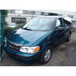 2003 BLUE CHEVROLET VENTURE PASSENGER VAN