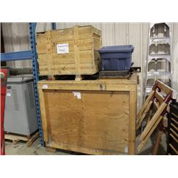 2 CRATES OF MISC STANDS