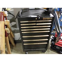 CRAFTSMAN MOBILE TOOL CADDY WITH ASSORTED TOOLS