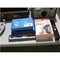 SOLDERING GUN & MISC HARDWARE