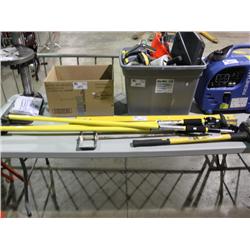 3 LOAD BARS -  2 LEVELS & A SLEDGE HAMMER