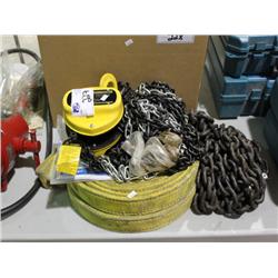 CHAIN HOISTS WITH CHAINS & STRAPS