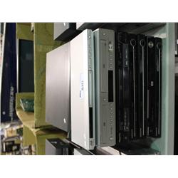 2 STACKS OF ASSORTED ELECTRONICS