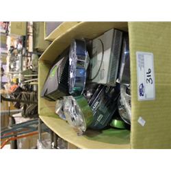 BOX OF ASSORTED GAME ACCESSORIES