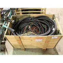 CRATE FULL OF ASSORTED WIRE
