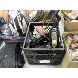 BOX OF ELECTRICAL TOOLS