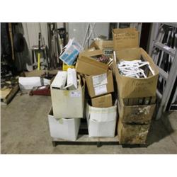 PALLET OF WINDOW ACCESSORIES & FIXTURES