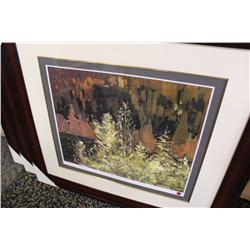 LIMITED EDITION PRINT 16/950 "FROST LADDEN CEDARS"