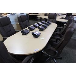 MAPLE 9FT BOARDROOM TABLE