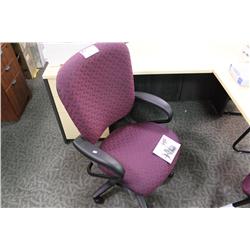 MOBIUS 4701AW65T BURGANDY ERGONOMIC TILTER CHAIR