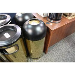 GOLD & BLACK OFFICE RECEPTACLE