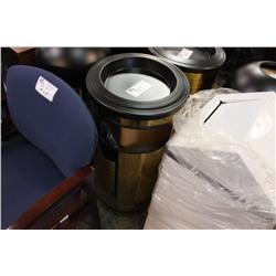 GOLD & BLACK OFFICE RECEPTACLE