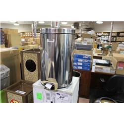 LOT OF SMALL GARBAGE CANS