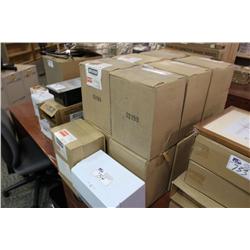 LARGE LOT OF WHITE WALL MOUNT TOWEL CABINETS