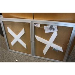 3FT X 5FT ALUMINUM FRAME LOCKING GLASS DOOR