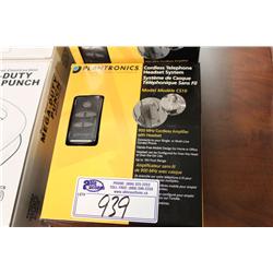 PLANTRONICS CORDLESS TELEPHONE HEADSET SYSTEM CS10