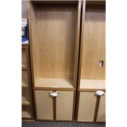 CHERRY & MAPLE WOODEN BOOKSHELF