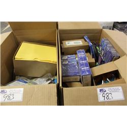 2 BOXES OF MISC OFFICE SUPPLIES