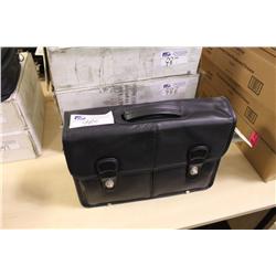 BLACK LEATHER BRIEFCASE