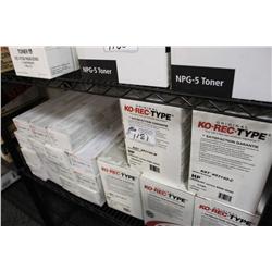 LARGE LOT OF PRINTER OR COPIER CONSUMABLES