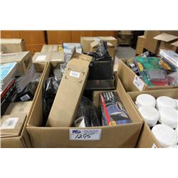 BOX OF MISC OFFICE SUPPLIES