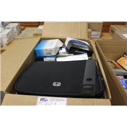 BOX OF MISC OFFICE SUPPLIES