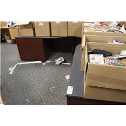 MAHOGANY CORNER COMPUTER DESK