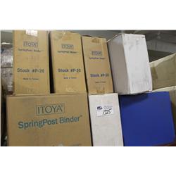 LARGE LOT OF BINDERS