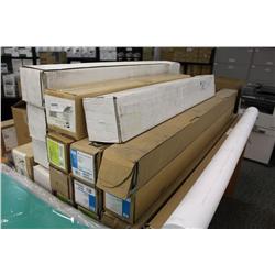 LARGE LOT OF HP PAPER ROLLS
