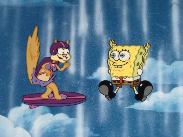 Fall Spongebob Background Background Spongebob Free Fall Animation Cel Original
