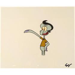 Cel Original Art SpongeBob Animation Squidward Get Wig