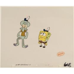 Looking Troubled Animation SpongeBob Cel Original Art