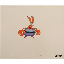 About to Yell Mr Krabs Original Animation SpongeBob Cel