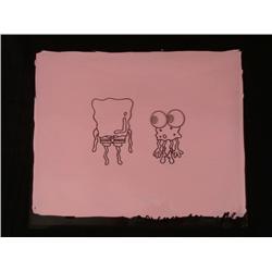 Art Animation Spongebob New and Improved Original Cel