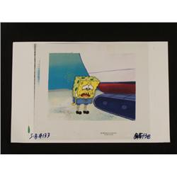 Feeling Bad SpongeBob Original Animation Background Cel