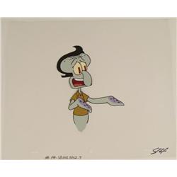 Spongebob Original Cel Art Production Elvis Squidward