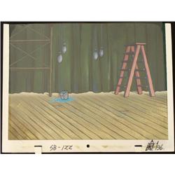 Stage Animation Cel SpongeBob Art Original Background