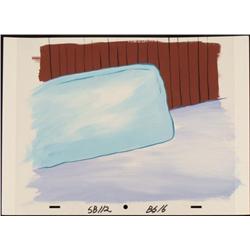 Production SpongeBob Original Background Pillow Cel Art