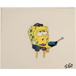 Walkie-Talkie Original Animation Art SpongeBob Hold Cel