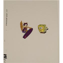 Air Boarding Original Spongebob Production Cel Art