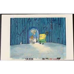 SpongeBob Clarinet Background Cel Original Animation