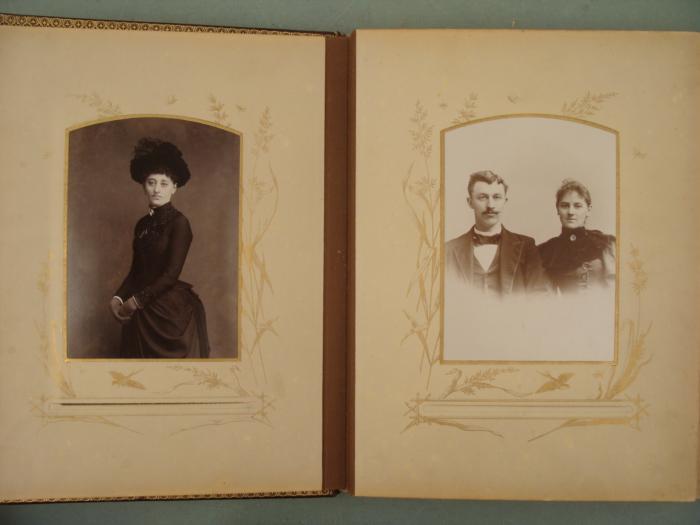 Antique Family Photo Album Card Portraits