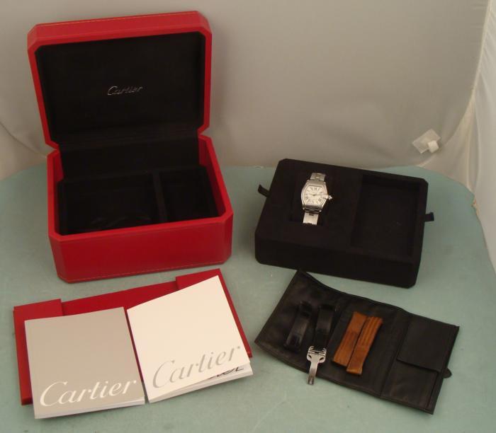Cartier Mens Roadster Watch Limited Edition Box 3 Bands